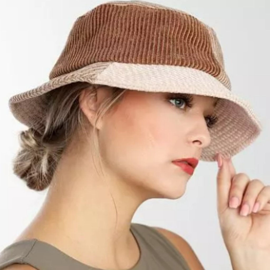 Wyeth Tan Brown Corduroy Bucket Hat Women’s One Size — image 2 of 8